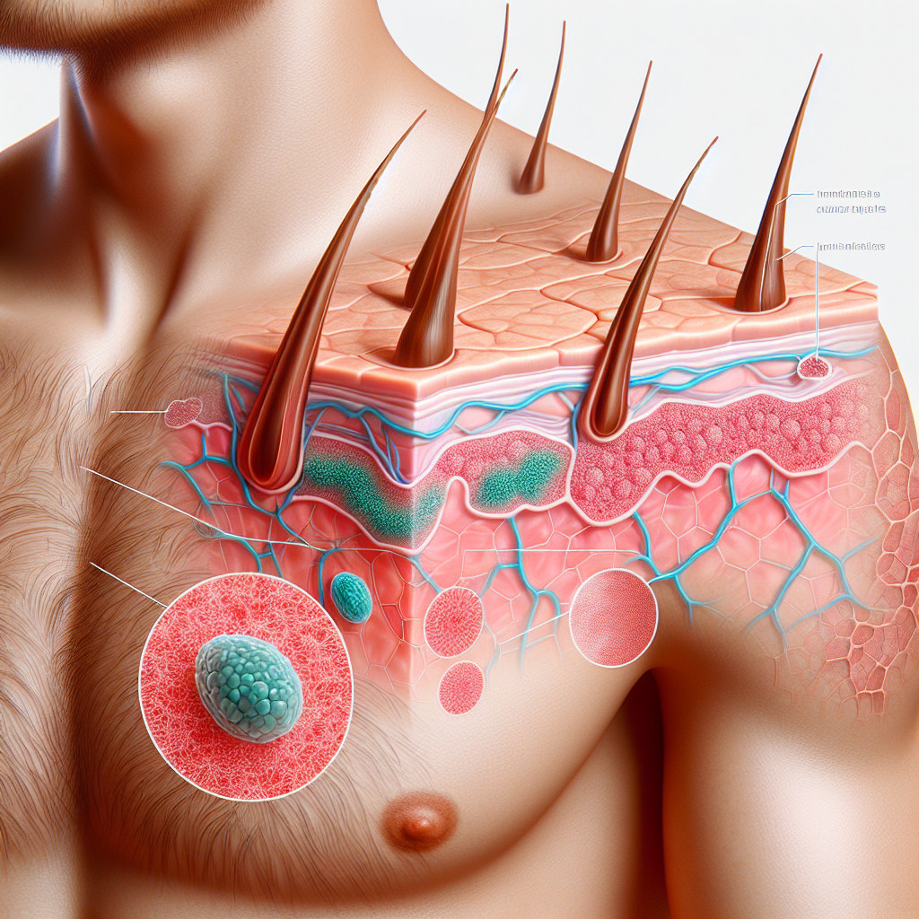 Etat de la peau et des cheveux sous l'influence de l'hormone de croissance