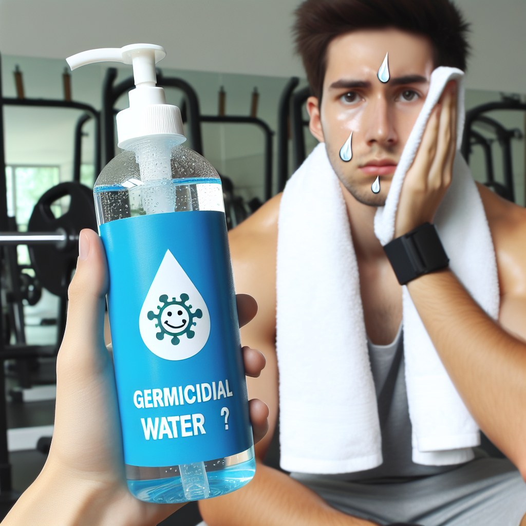 Puis-je utiliser l'Eau germicide sur mon visage après la gym ?
