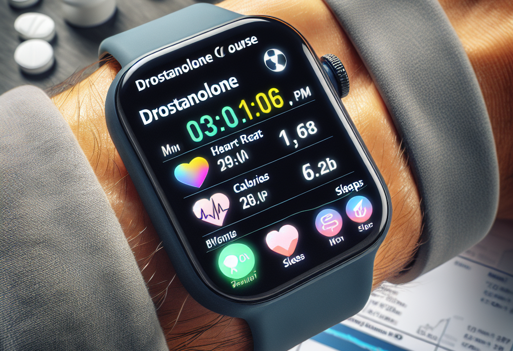 Que montrent les trackers d'activité pendant la cure de Drostanolone