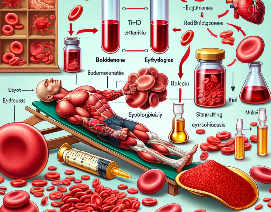 Rôle de la boldénone dans la stimulation de l'érythropoïèse et son effet sur les globules rouges.