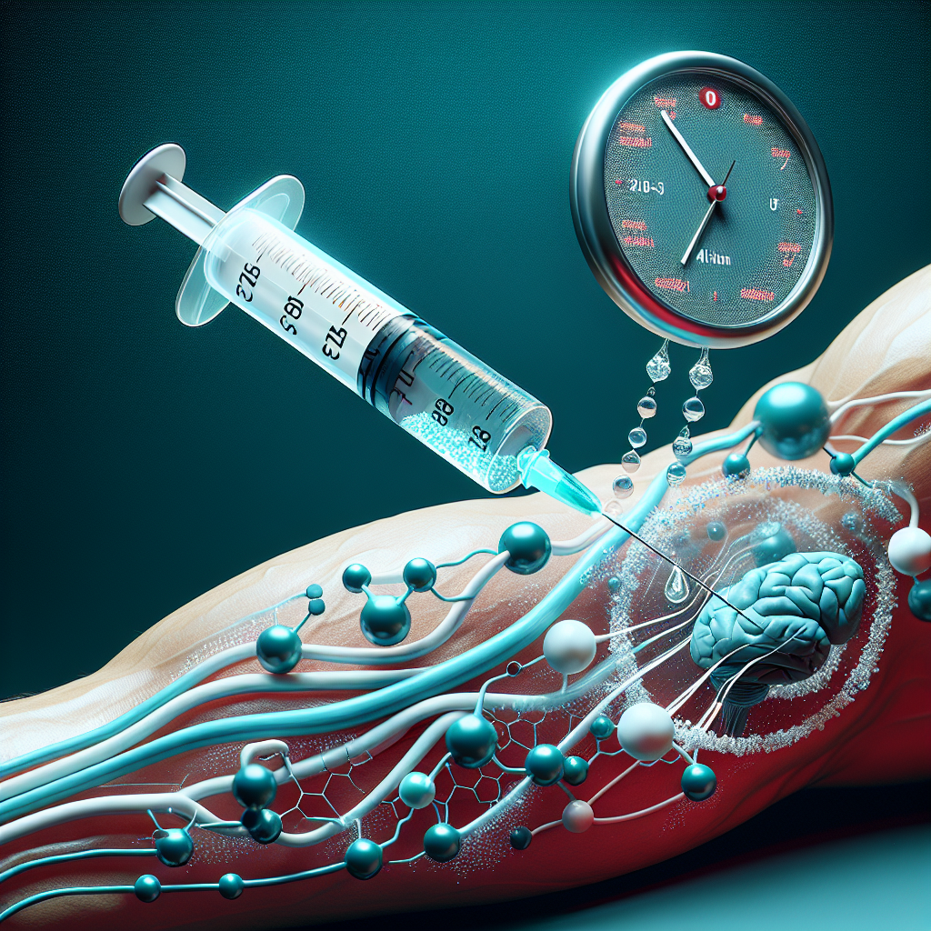 Injection et perfusion de stanozolol dans le sang pendant une heure