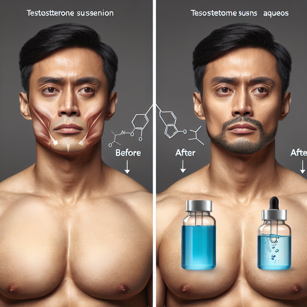 Testosterone Suspension (Aqueuse) et qualité de la peau du visage