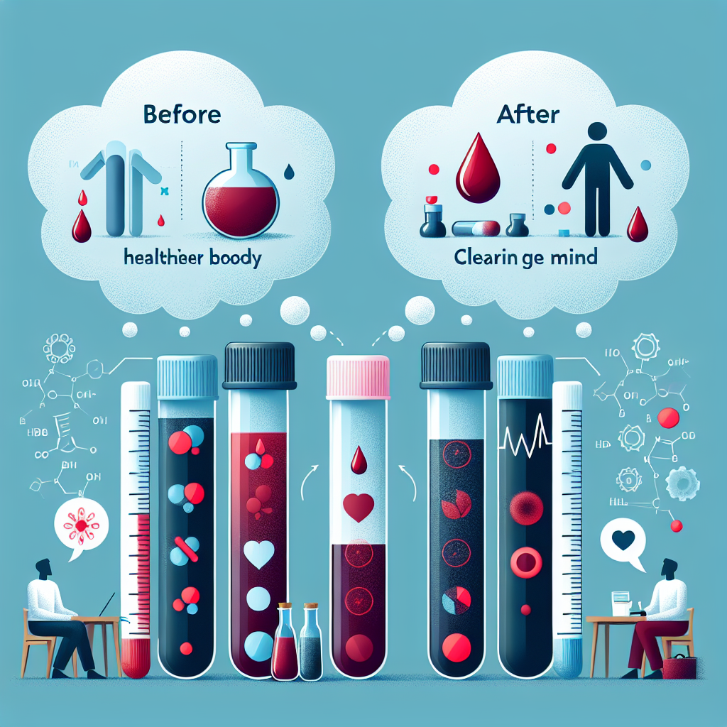 Analyse sanguine avant et après une cure solo