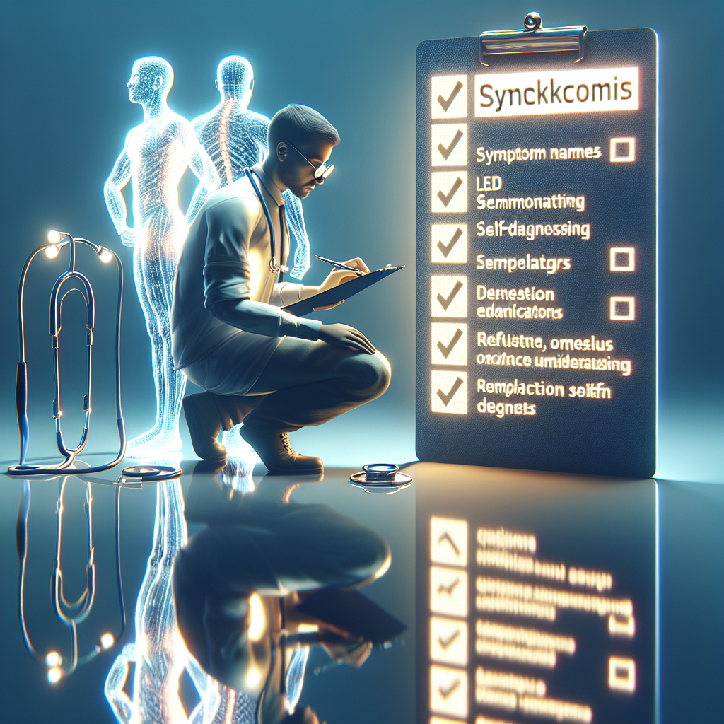 Liste de contrôle des symptômes pour un suivi quotidien sans autodiagnostic